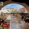 Arcades du Marché de Nice. Filigrane avec le logo de Ronda Tour et son adresse web www.ronda-tour.com sur la photo.