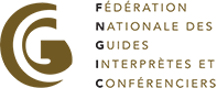 Logo de la Fédération Nationale des guides interprètes et conférenciers. Filigrane avec le logo de Ronda Tour et son adresse web www.ronda-tour.com sur la photo.