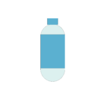 bouteille d'eau en plastique